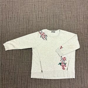 Max Jeans Light Heather Ivory Crewneck Sweatshirt